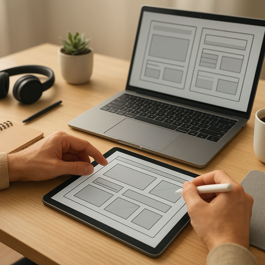 Tvorba wireframů pro web